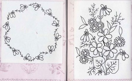 Вышивка гладью схемы