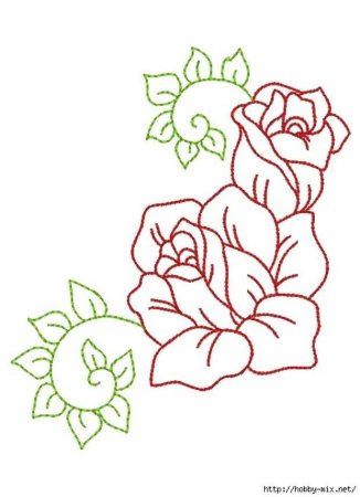 Трафареты для вышивки гладью для начинающих