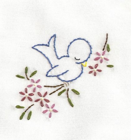 Монохромная вышивка крестом схемы