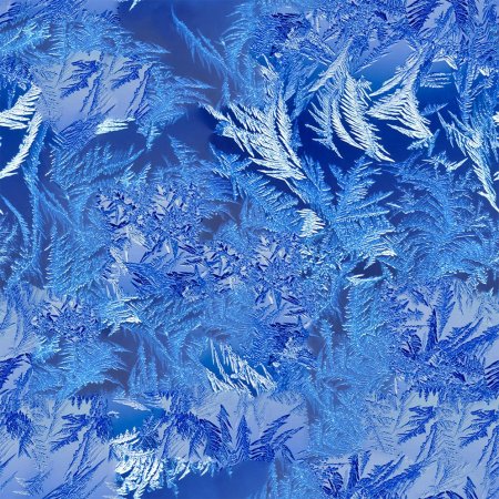 Зимние узоры на стекле