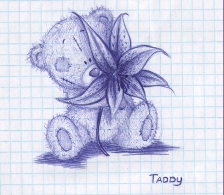 Рисунки ручкой в тетради