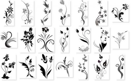 Трафарет для узора для ногтей