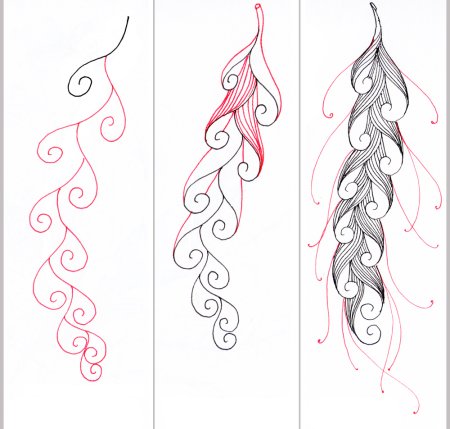 Поэтапное рисование узоров