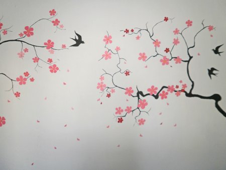 Узоры на стене в квартире