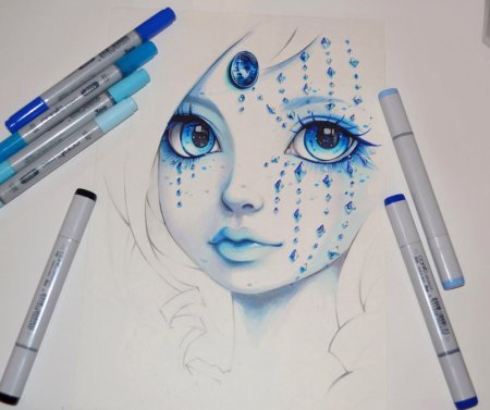 Рисование перо Жар птицы