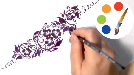 Узоры для рисования кистью