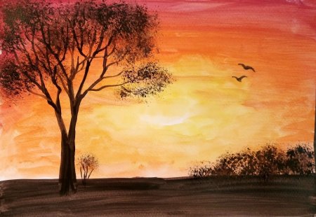 Пейзаж рисунок