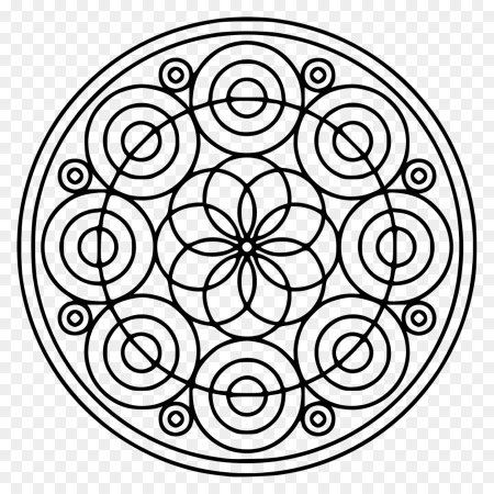 Мандала орнамент в круге