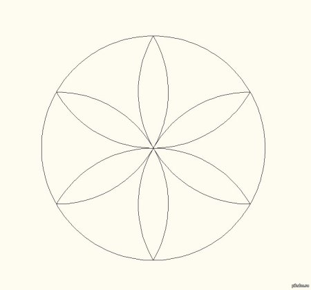 Орнамент в круге сложный