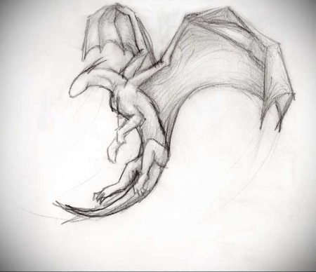 Рисунки драконов карандашом