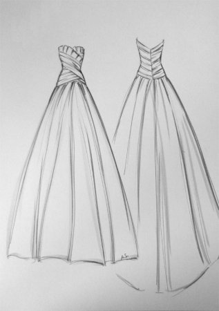 Платья для срисовывания