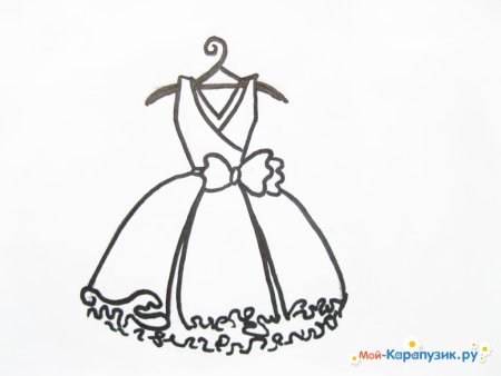 Наброски платьев карандашом для начинающих