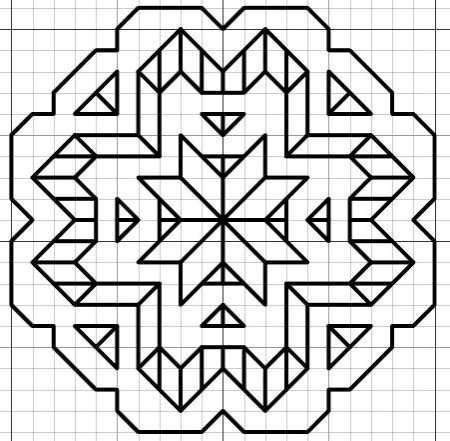 Узоры по клеточкам сложные и красивые