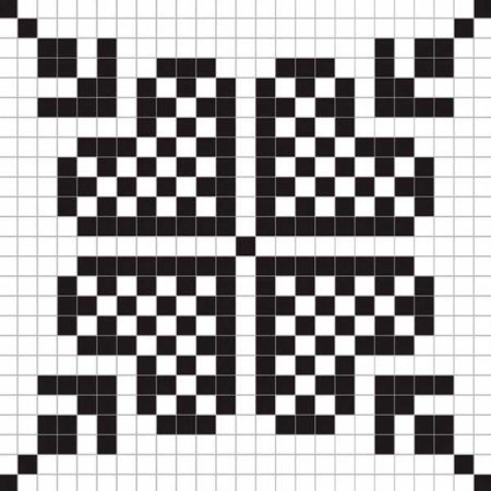 Узоры по клеточкам в тетради