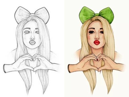 Классные рисунки девушек для срисовки