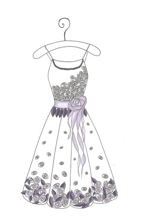 Платья для рисования