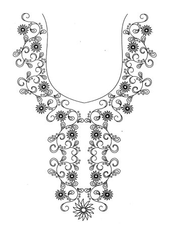 Узоры для вышивки горловины