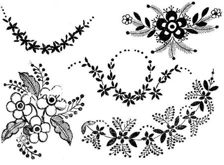 Узоры для вышивки гладью