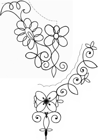 Вышивка шнуром узоры