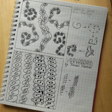 Рисунки гелевой ручкой в тетради узоры