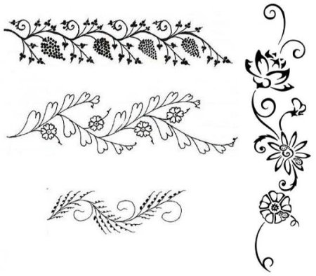 Несложный орнамент для рисования