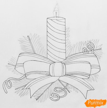 Рождественские рисунки карандашом