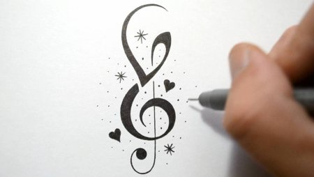 Рисование черной гелевой ручкой
