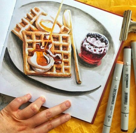 Скетчбук фрукты