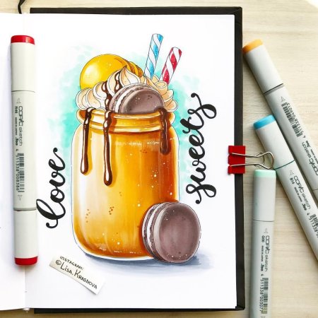 Скетчинг коктейль