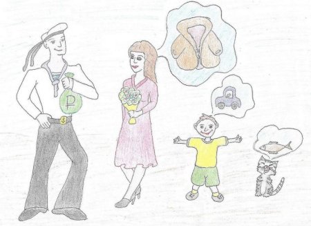 Рисунок на день матери для срисовки