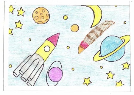Рисунок на тему космос