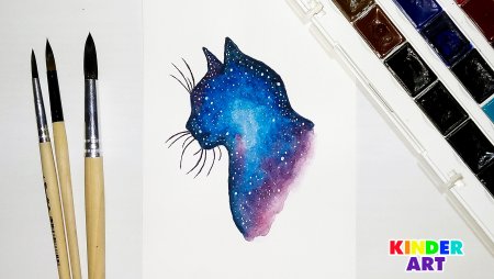 Космос фломастерами для начинающих