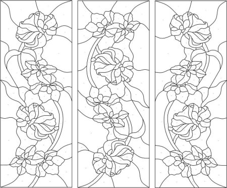 Эскизы для витража на стекле