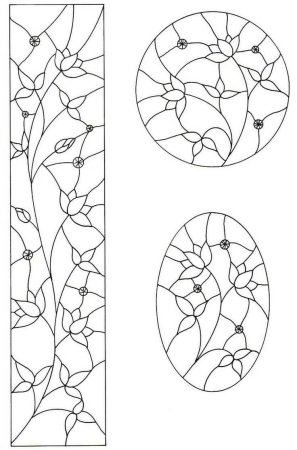 Трафареты для витражной росписи по стеклу