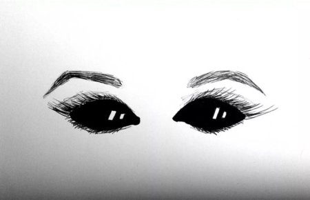 Страшные глаза карандашом