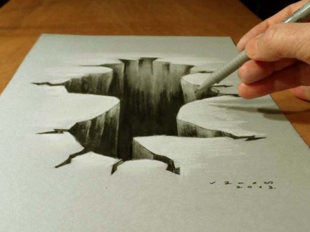 Объёмные рисунки карандашом