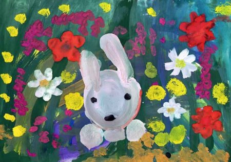 Алмазная мозаика Божья коровка