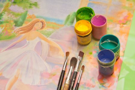 Рисунок красками легкий для детей