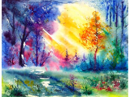 Рисунки акварелью