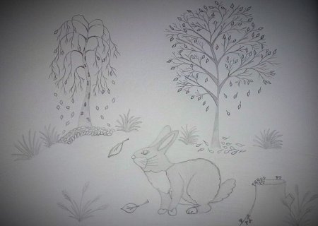 Осень карандашом