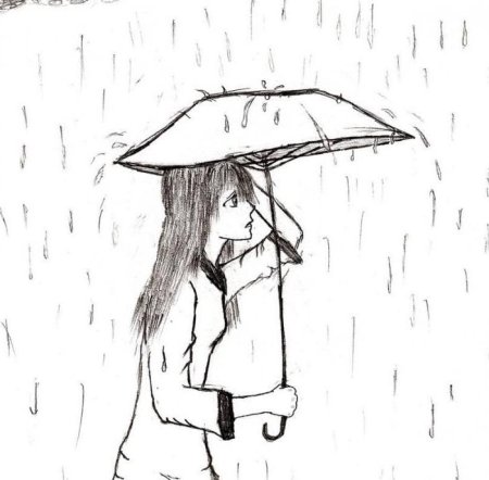 Пейзаж карандашом