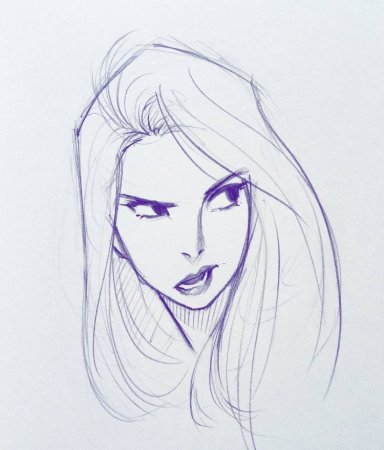 Скетчи девушек