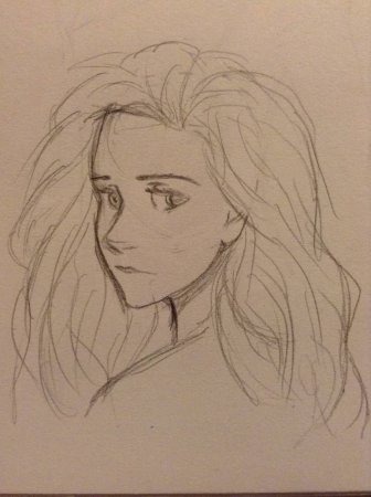 Поэтапное рисование волос