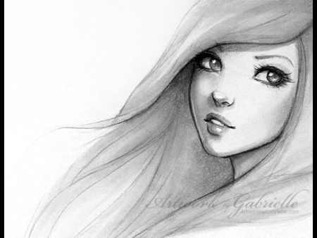 Девушка рисунок