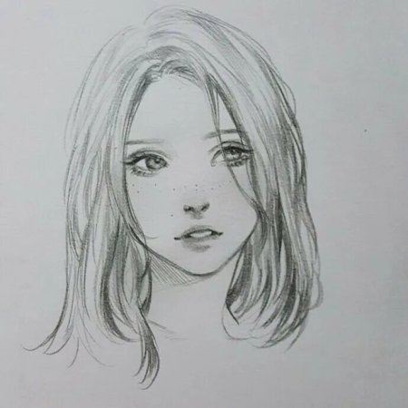 Рисунки девушек карандашом легкие