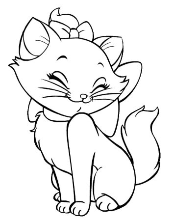 Котенок. Раскраска