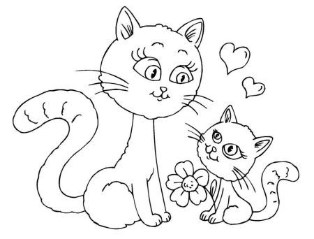 Котенок для рисования