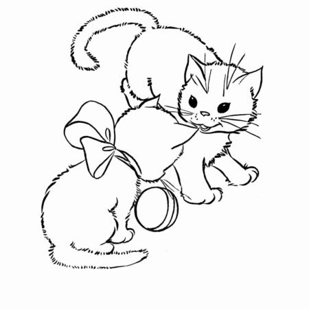 Кошка для раскрашивания