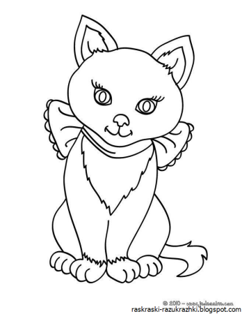 Кошка для раскрашивания