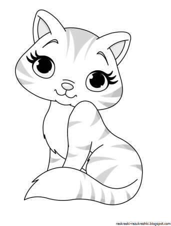 Котенок. Раскраска